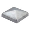 Pyramid Fence Post Cap Cover, Galvanised, 71 x 71 mm.