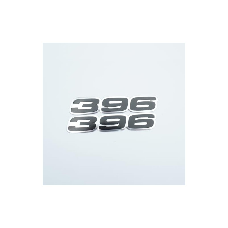 Pair Set 396 Letter Highly Polished Real Aluminum Car Truck