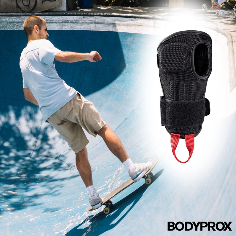 BODYPROX Impact Wrist Guards (1 Pair) for Snowboarding, Skating and