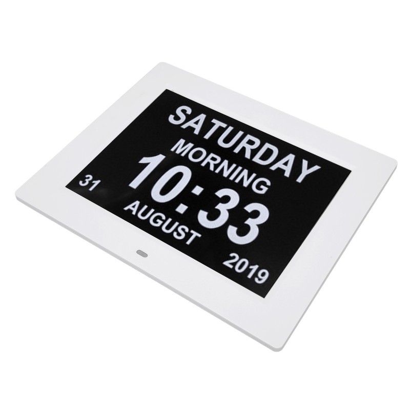 10 Inch Digital Calendar Clock 8 Languages Auto Dimming Electronic