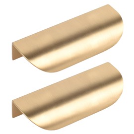 TopHomer 2 x 116mm x 44mm Leaf Shape Door Handles Kitchen Cabinet Drawer Cabinet Furniture