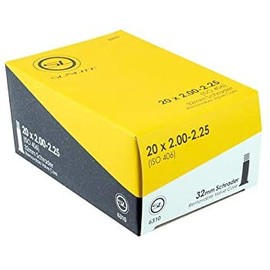 SUNLITE Schrader Valve Bicycle Tubes, 20 x 2.00-2.25" / 32mm Valve