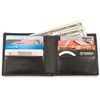 Genuine Ostrich Skin Leather Bifold Wallet with 8 Card Slots