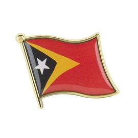 Collectible Novelty Flag Pin for Backpack, Scarf - Made From Jeweler Class Metal - Spartan and the Green Egg Explorer Flag Pin Series: Timor-Leste (190)