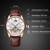 RORIOS Men's Automatic Tourbillon Watch Diamond Skeleton Watch Waterproof Mechanical