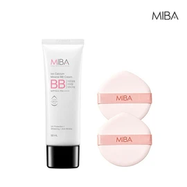 Miba Mineral BB Cream 50ml1 + Giant Puff 2 / 미바 미네랄 비비크림 50ml1+대왕퍼프 2