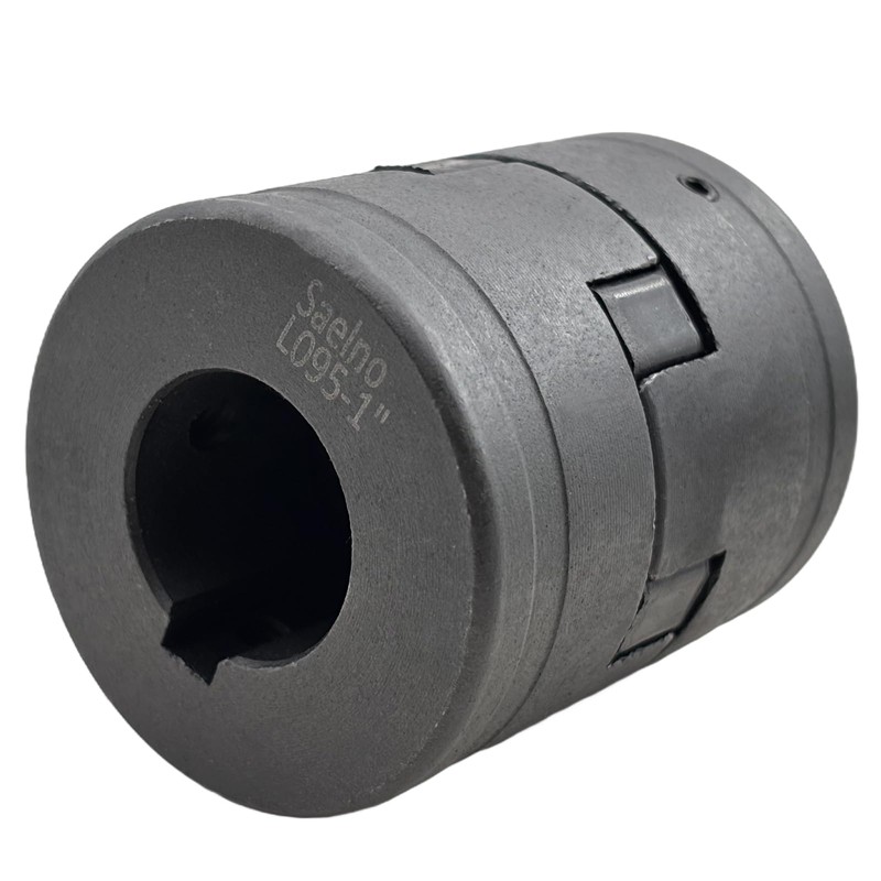 Saelno 7/8" to 1" L095 Flexible 3-Piece L-Jaw Coupling Coupler