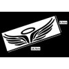 Angel Angel Wings Sticker Decal Emblem Black
