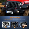 Nilight 2PCS 7 Inch Round Cree Headlight High Low Beam