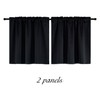 DONREN 36 Inch Length Curtains- 2 Panels Blackout Thermal Insulating