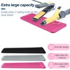 1Pack Silicone Heat Resistant Mat Pouch for Hair Straightener, Curling