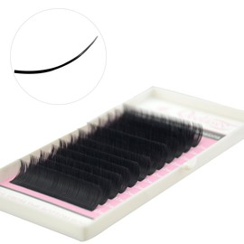 Matte Mink Flat Eyelash Extensions 0.15mm D Curl 11mm Black Mink False Lashes Ellipse Flat Eyelash Extension Mink Eyelashes Lashes Extension Flat lash Extension Salon Use
