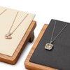 Oirlv Wooden Necklace Display Stand Necklace Organiser Stand Pendant Display
