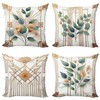 Ambesonne Eucalyptus Throw Pillow Cushion Cover Set of 4, Botanical