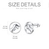 Dinosaur Earrings 925 Sterling Silver Hypoallergenic Dino T-Rex Stud Earrings