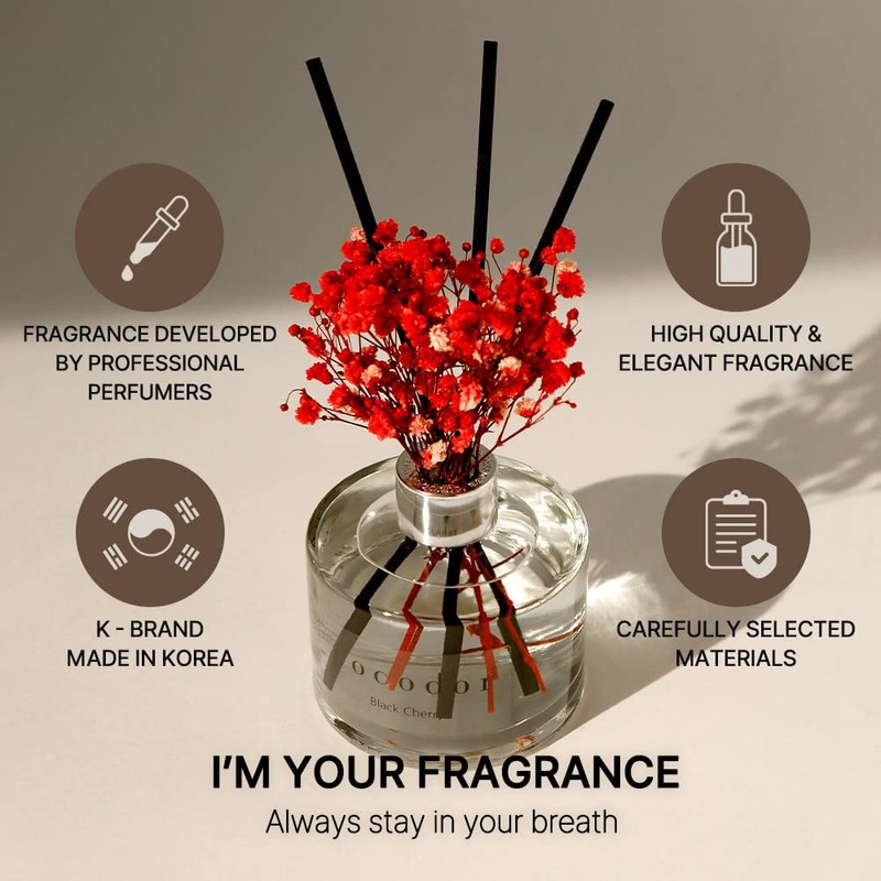 COCODOR Flower Reed Diffuser Set / 6.7oz / Pure Cotton/Scent