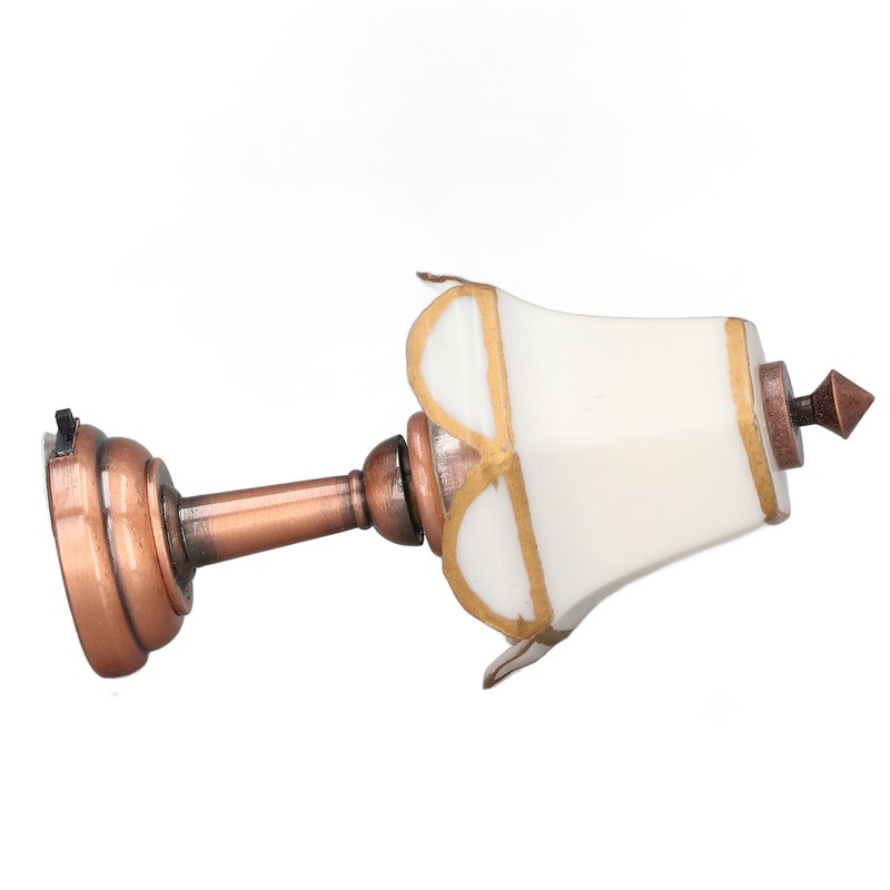 Miniature Lamp 1/12 Scale White 6cm Overall Height Battery Operated