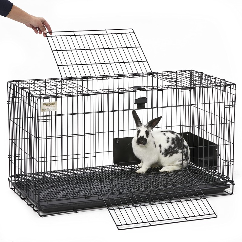 MidWest Homes for Pets Medium Wabbitat Rabbit Cage, Grid Mesh