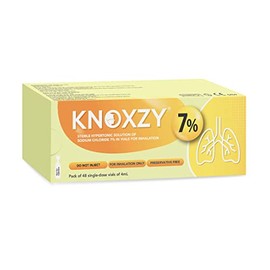 KNOXZY Sterile Hypertonic Saline Solution 7% - Vials for Inhalation - 48 x 4ml Single - Dose Vials