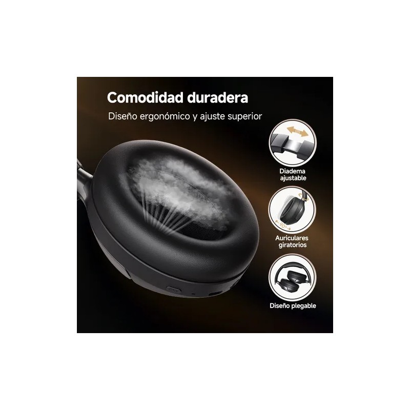 Audífonos Inalámbricos Qcy H3pro 50db Anc Gamer Diadema Lp Color