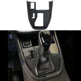 Kolya Center Console Gear Shift Panel Cover Trim Compatible with 2020 2021 2022 2023 2024 2025 Subaru Outback Accessories (Carbon Style Without Extra Button)