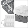 Fabnati 4-Pack Plastic Storage Basket with Handles, Stackable Basket Organizer