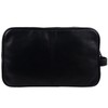 Oakridge Leather Mens Washbag - Black