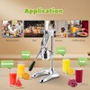 Luzrise Manual Juicer Hand Press Professional Citrus Juicer Countertop Metal
