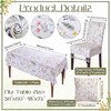 Maysing 13 Pcs Wildflower Tablecloth and Chair Covers Set with