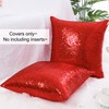 sourcing map 2 Pcs Sequin Throw Pillow Covers, Shiny Sparkling