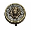 Handmade Bronze Lion Pill Box