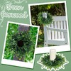 Mini Green Boxwood Candle Rings Wreaths Spring Summer Kitchen Cabinet