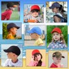 GADIEMKENSD Kids Plain Baseball Cap, Unconstructed Fit, Washed Cotton, 3-12