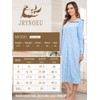 JRYNOEU Long Cotton Nightgowns for Women Long Sleeve Night Gowns