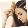 Vaguelly 10pcs Portable Bamboo Hair Comb Detangling Brush Openwork Comb