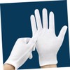 Beavorty 12 Pairs White Cotton Moisturizing Gloves for Dry Hands