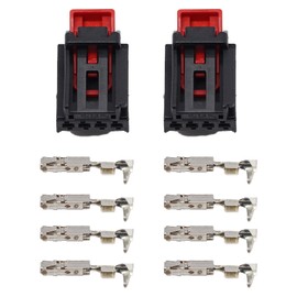 YananAC 2 Stück 4-Polig 7N0972704 Rücklichtlampenstecker Rücklicht-Stecker mit Anschluss Kompatibel mit V-W Seat Benz S Anschluss