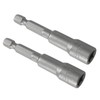 Cjueiom 2pcs 1/4" Quick-Change Hexagon Socket, 8mm Metric Nut Drivers