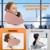 PKADIR Travel Neck Pillow Airplane, Memory Foam Travel Pillows for