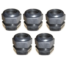 M50 50mm TRS Stuffing Compression Glands for 32-38mm Cable Black Waterproof IP68 with Locknut and Washer (5)