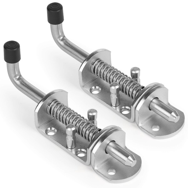 BANCHELLE BANCHELLE Spring Loaded Gate Latch Stainless Steel with Pin