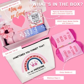 Fabulous 25oz Water Bottle Pink Gifts Box Set - Birthday Gifts for Women - Funny Birthday Gift Ideas for Her, Friends, Coworkers, Her, Wife, Mom, Daughter, Sister, Aunt