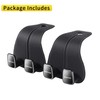 WEIHAO Car Purse Hook, Leather Back Seat Storage Hook, Double