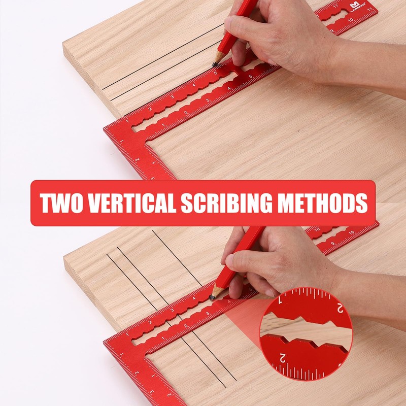 LARMEIL Carpenter Square - 8 x 12 Inch Right Angle