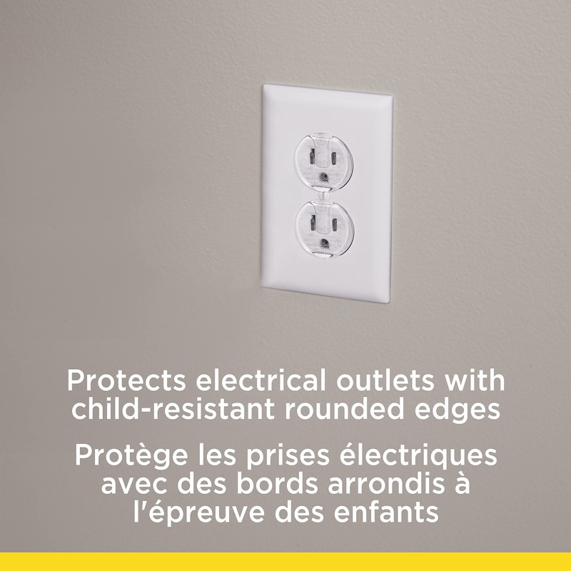 Safety 1st Crystal Clear Plug Protectors-12pk