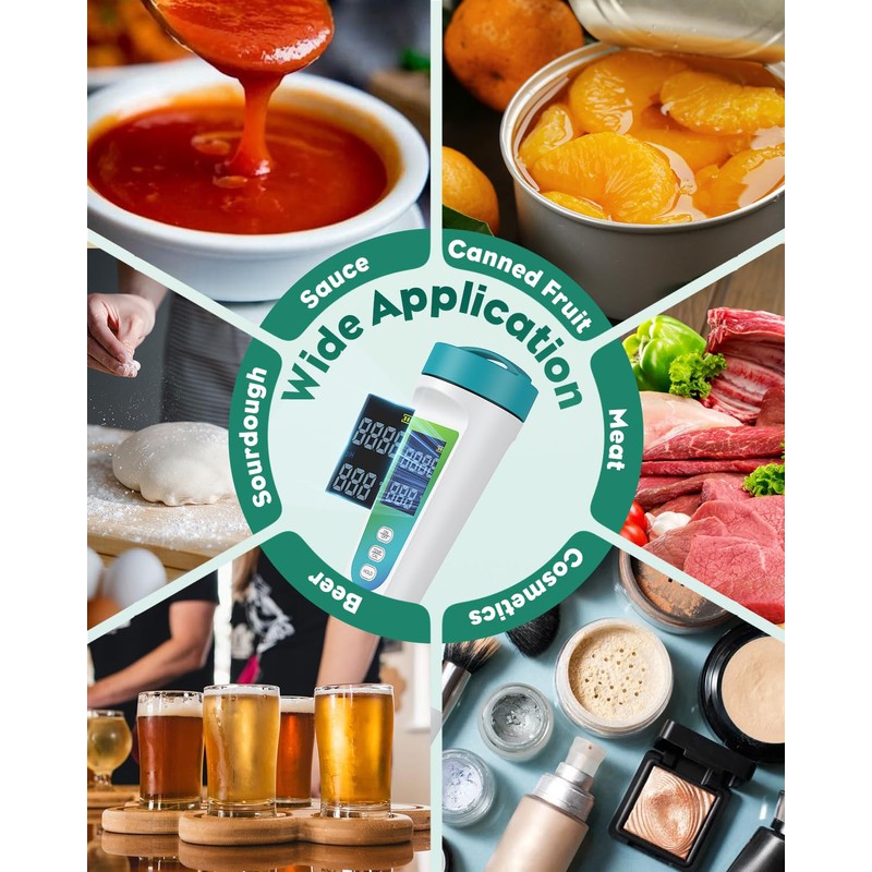 Pawfly Digital pH Meter for Food High Accuracy pH Tester