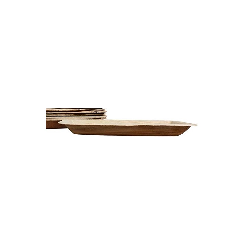 KOKA Palm Leaf Disposable Plates Rectangular Environmentally Friendly Disposable Tableware