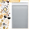 PRIMPKG 6in x 9in Bubble Mailer, Gray Poly Mailer, Padded