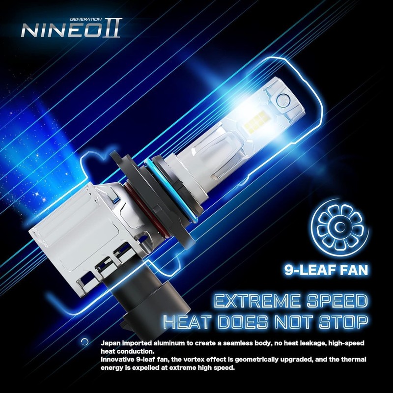 NINEO 9005/HB3 H11/H8/H9 Bulbs COMBOS, 9005 H11 Light Bulb H8/H9