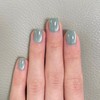 Light Green Press on Nails Short Square Fake Nails with